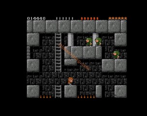 une photo d'Ã©cran de Rick Dangerous sur Commodore Amiga